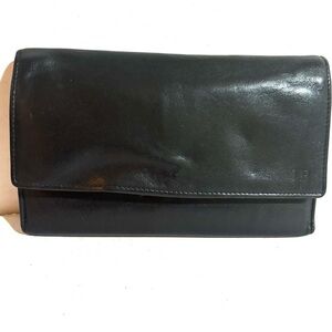 Tumi black leather wallet